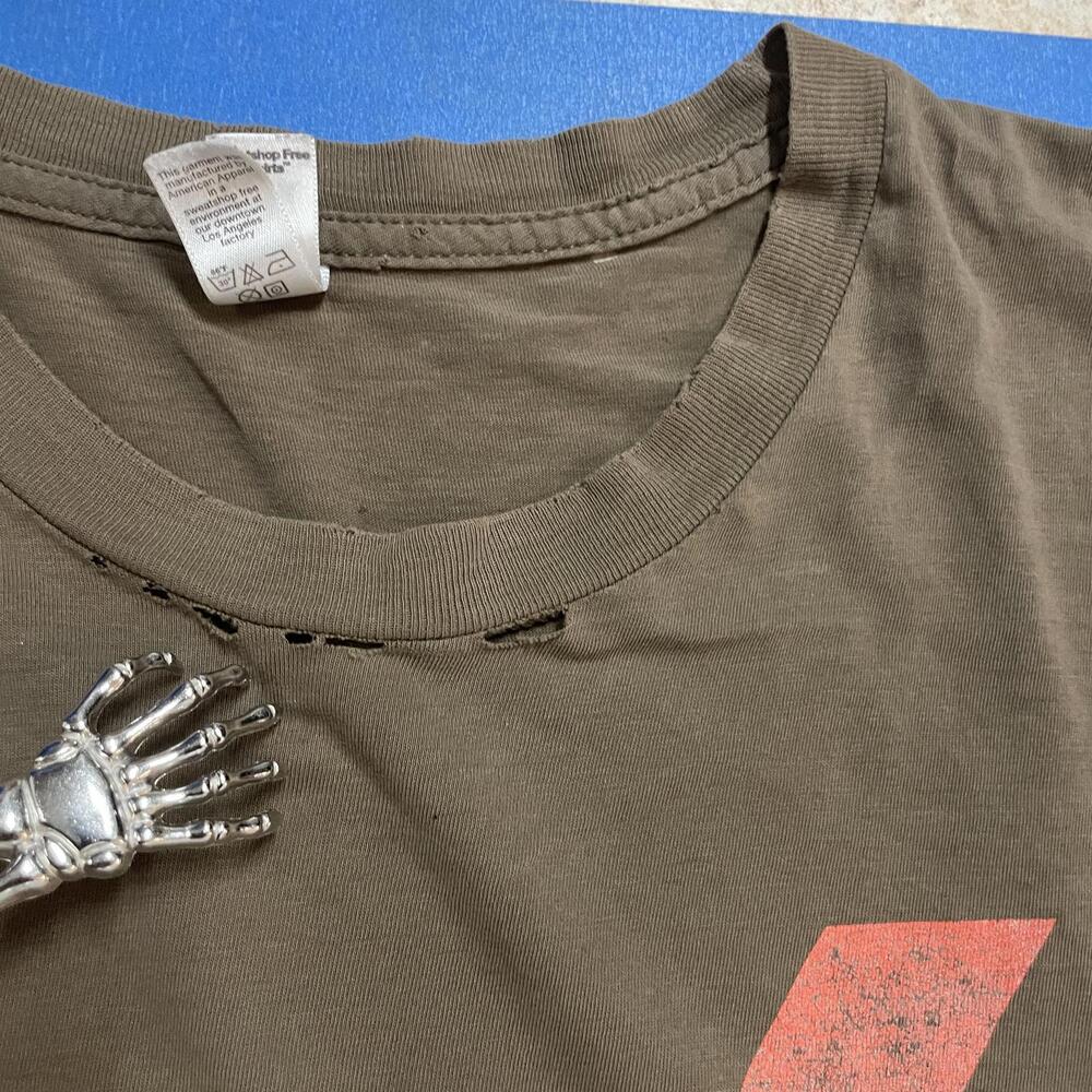 Vintage U2 Vertigo Tour 2005 Brown‎ American Apparel Band T Shirt XL - Picture 5 of 7